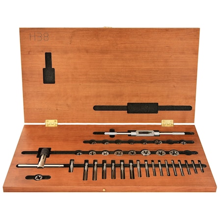 Drillco 38PCHSS-TAP & RD ADJ DIE SET 2000R38